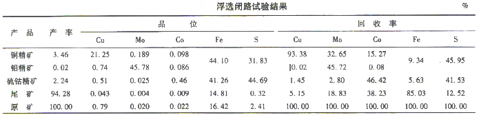 選礦設備專家分析浮選閉路試驗流程